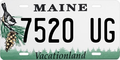 ME license plate 7520UG