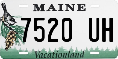 ME license plate 7520UH