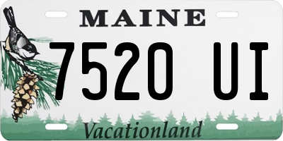ME license plate 7520UI