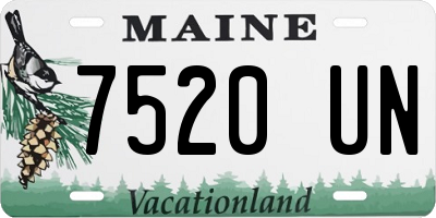 ME license plate 7520UN