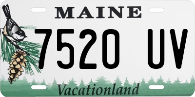 ME license plate 7520UV