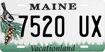 ME license plate 7520UX