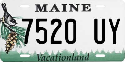 ME license plate 7520UY