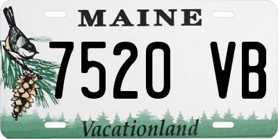 ME license plate 7520VB