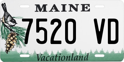 ME license plate 7520VD