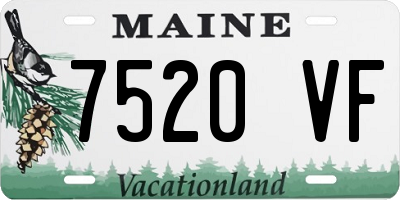 ME license plate 7520VF