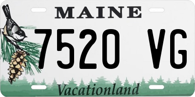 ME license plate 7520VG