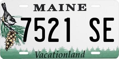 ME license plate 7521SE