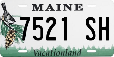 ME license plate 7521SH