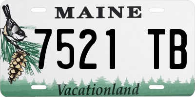 ME license plate 7521TB