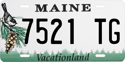 ME license plate 7521TG