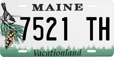 ME license plate 7521TH
