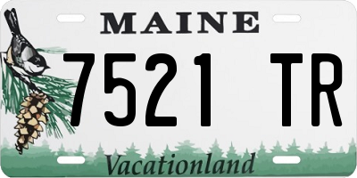 ME license plate 7521TR