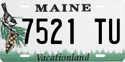 ME license plate 7521TU