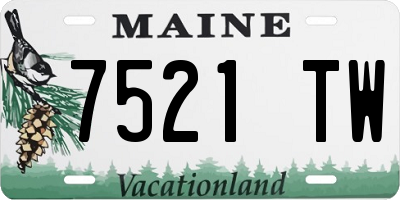 ME license plate 7521TW