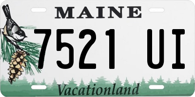 ME license plate 7521UI