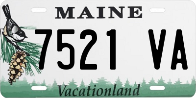 ME license plate 7521VA