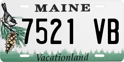 ME license plate 7521VB