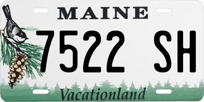ME license plate 7522SH