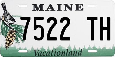 ME license plate 7522TH