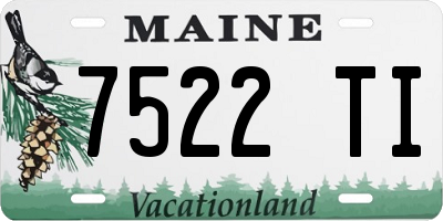 ME license plate 7522TI