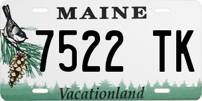 ME license plate 7522TK