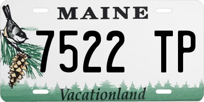 ME license plate 7522TP