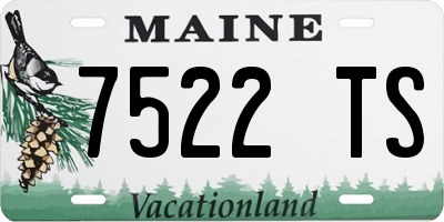 ME license plate 7522TS