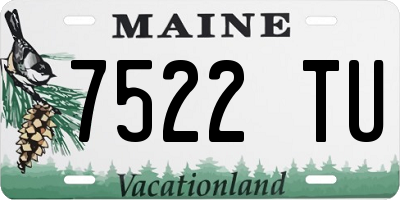 ME license plate 7522TU