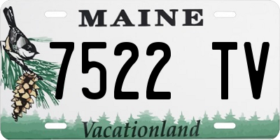 ME license plate 7522TV