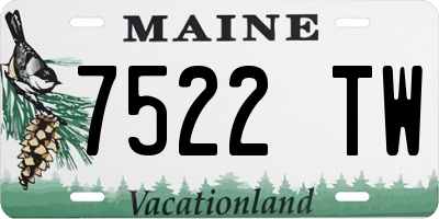 ME license plate 7522TW