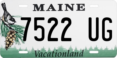 ME license plate 7522UG