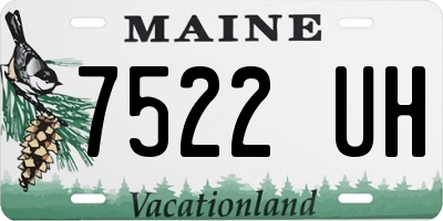 ME license plate 7522UH