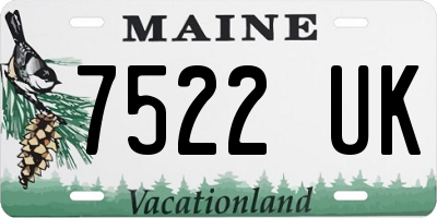 ME license plate 7522UK