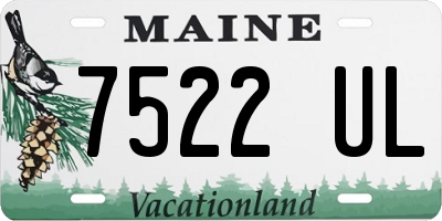 ME license plate 7522UL