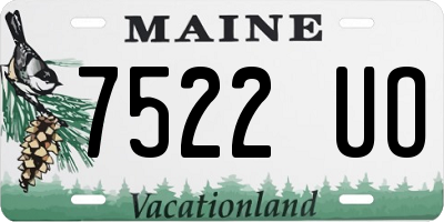 ME license plate 7522UO