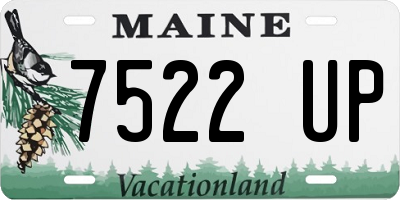 ME license plate 7522UP