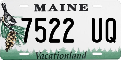ME license plate 7522UQ