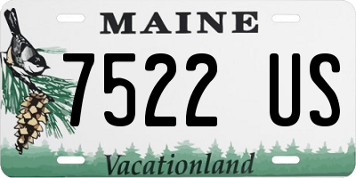 ME license plate 7522US