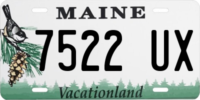 ME license plate 7522UX