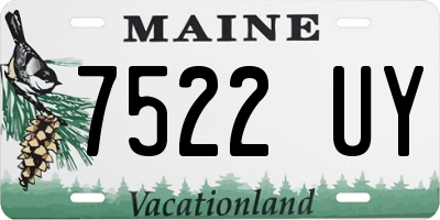 ME license plate 7522UY