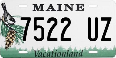ME license plate 7522UZ