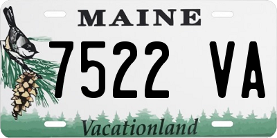 ME license plate 7522VA