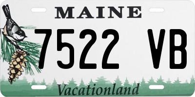 ME license plate 7522VB