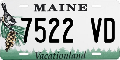 ME license plate 7522VD