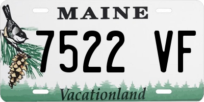 ME license plate 7522VF