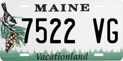 ME license plate 7522VG