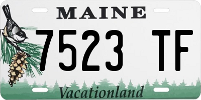 ME license plate 7523TF