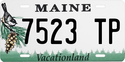 ME license plate 7523TP