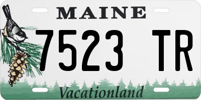 ME license plate 7523TR